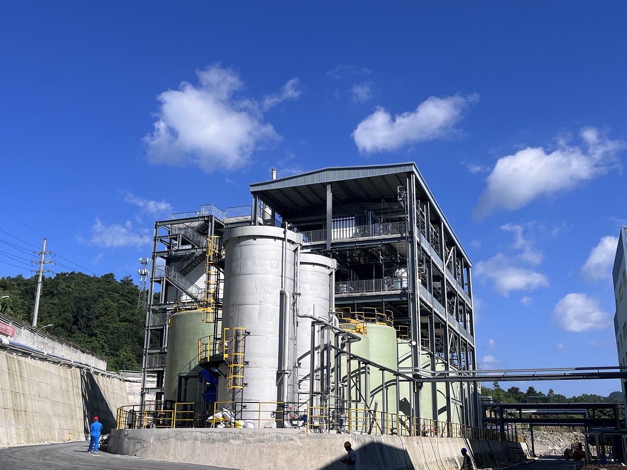 New energy fluorine-containing waste gas absorption and waste liquid resource recycling project